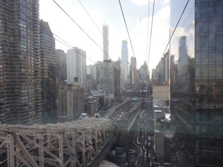 Vue du téléphérique - Roosevelt Island Tramway Roosevelt Island