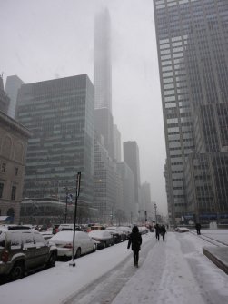 Manhattan sous la neige Manhattan