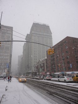 Manhattan sous la neige Manhattan