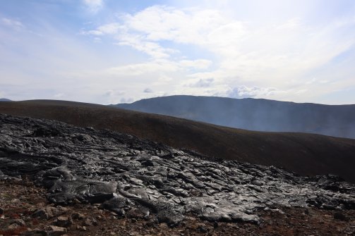 Volcan Fagradalsfjall en éruption Péninsule de Reykjanès