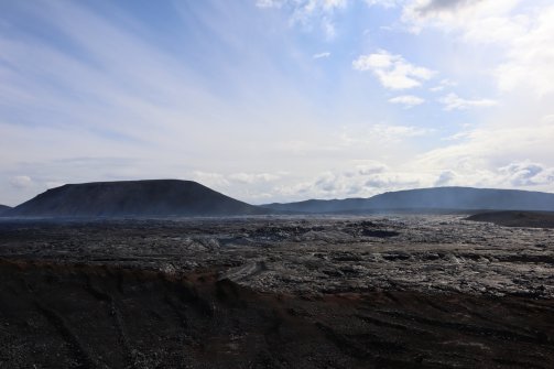 Volcan Fagradalsfjall en éruption Péninsule de Reykjanès