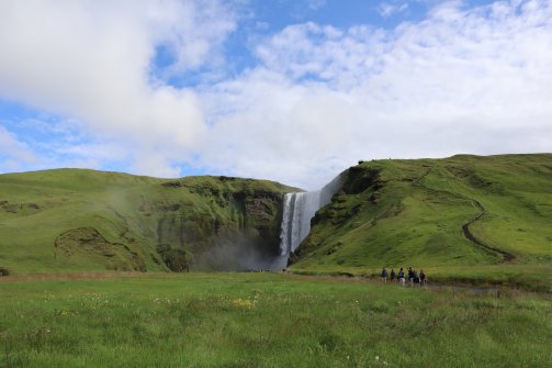 Cascade de Skógafoss Skogar