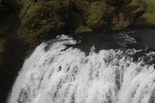 Randonnée de Fimmvorduhals Cascade de Skógafoss